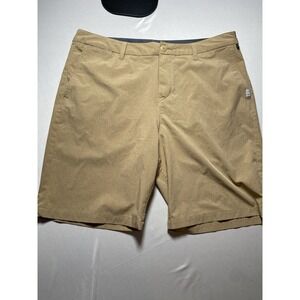 Quiksilver Amphibian Shorts Mens 36 Khaki Brown DryFlight Boardshorts Hybrid